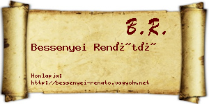 Bessenyei Renátó névjegykártya