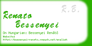 renato bessenyei business card